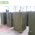Sistema di gabion con tessuti non tessuti per uso anti-esplosione